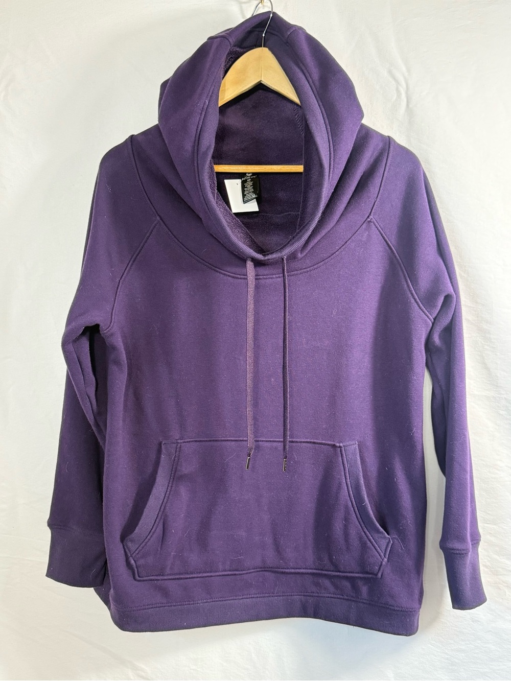 Active Life Deep Purple Funnel-Neck Hoodie